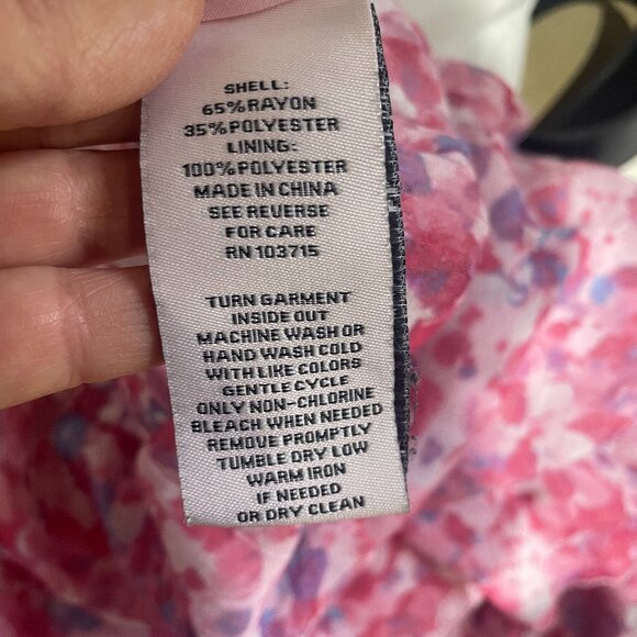 Nanette Lepore skirt Size XL Tiered ruffle Skirt Floral Lined - Picture 6 of 6